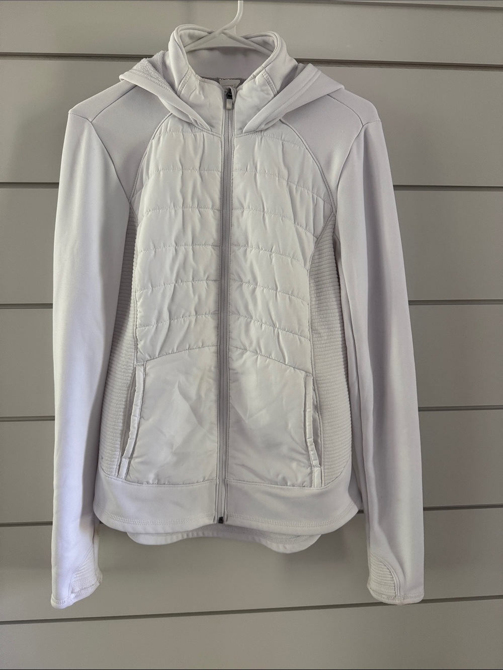 Tek Gear White Hooded Jacket